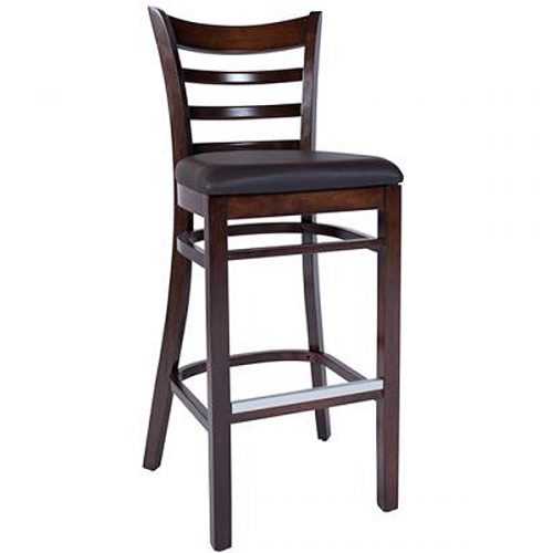 Decon Stool Walnut Uph Dk Brown
