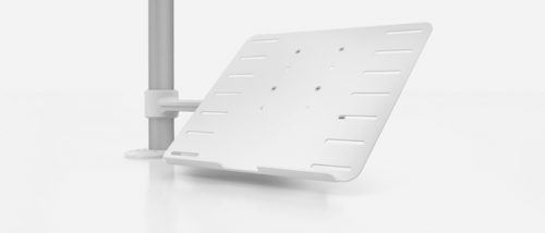 C ME White Laptop Tray on Arm
