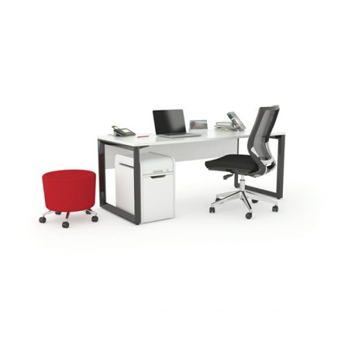 Anvil Black Desk with Flight Chair opt
