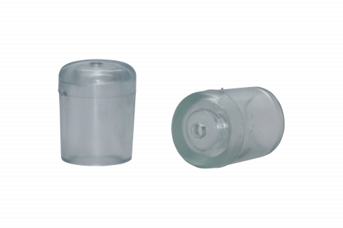 Round clear silicone chair tips