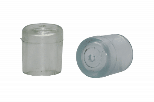 Round clear silicone chair tips