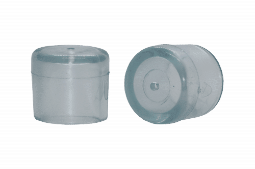 Round clear silicone chair tips