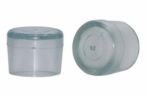 Round clear silicone chair tips